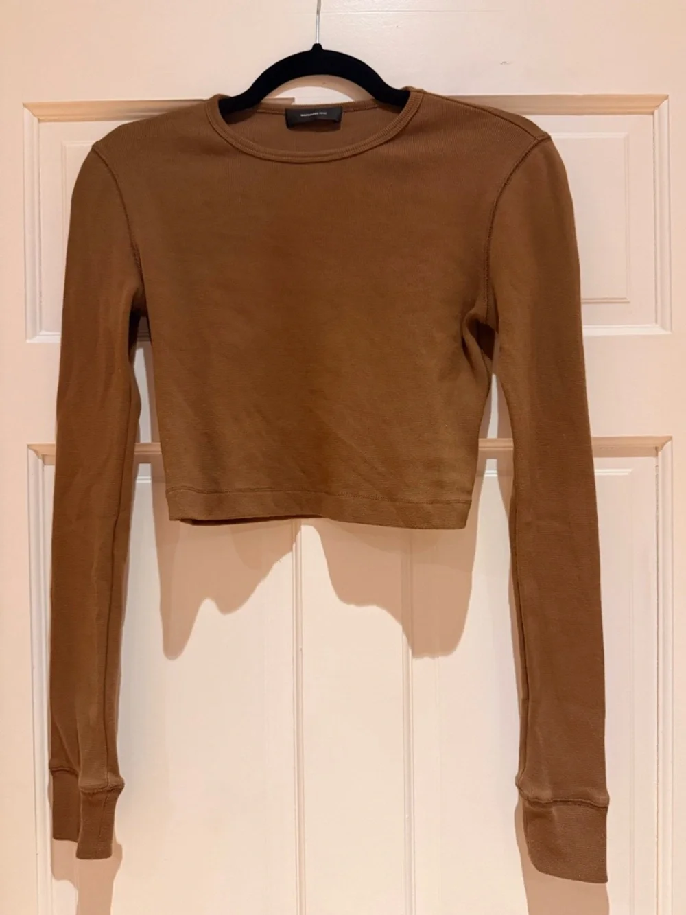 WARDROBE.NYC Brown Hailey Bieber Edition HB Long Sleeve T-Shirt - Picture 6 of 10